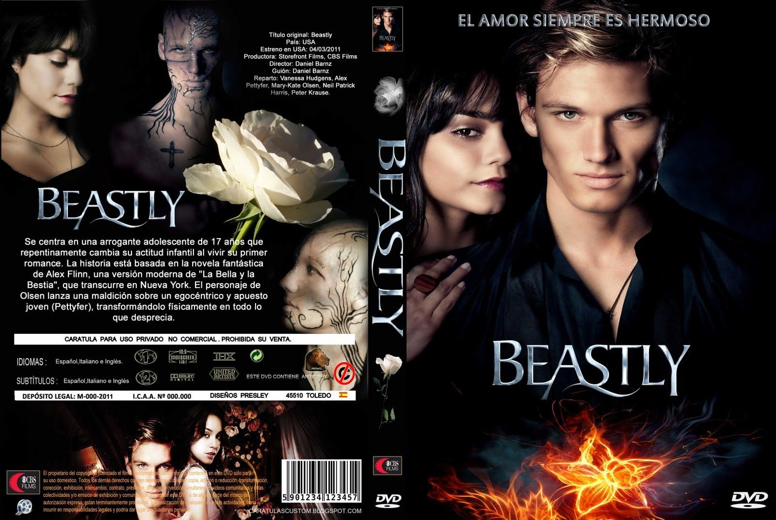 amazon pelicula dvd beastly español amazon pelicula dvd beastly español